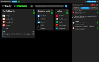 Main extension screen - right history & closed tabs panel